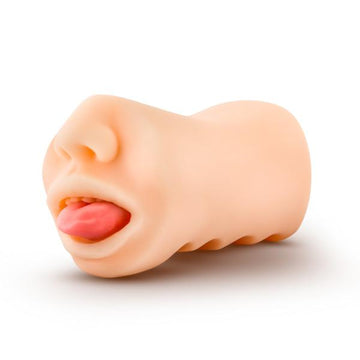 X5 Men Oral Anne Mouth Stroker Vanilla Beige