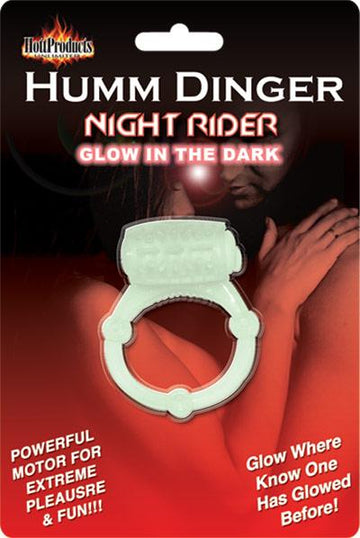Humm dinger vibrating cockring - glow in the dark