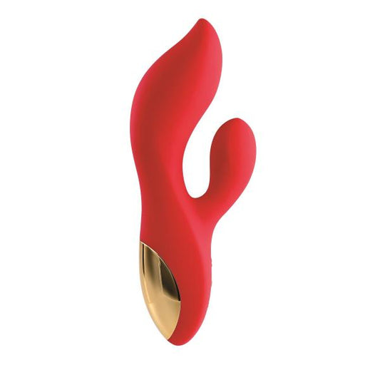 Adam & Eve Eve's Big & Curvy G Dual Stimulating Vibe - Red/gold
