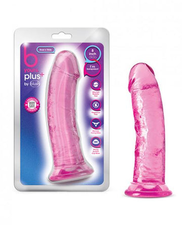 Blush B Yours Plus 8" Roar N Ride Dildo - Pink