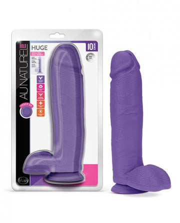 Blush Au Naturel Bold Huge 10.5" Dildo - Purple