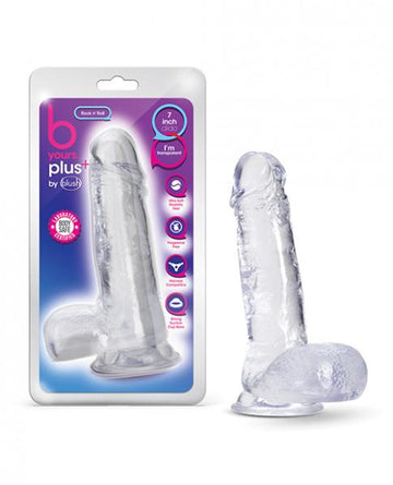 Blush B Yours Plus 7.25" Rock N Roll Dildo - Clear