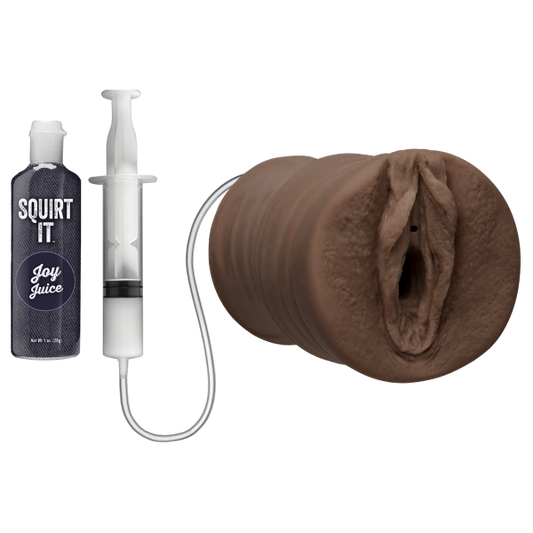Squirt It Squirting Pussy Chocolate Brown Stroker