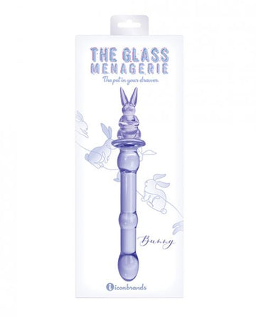 Glass Menagerie Rabbit Glass Dildo - Pink