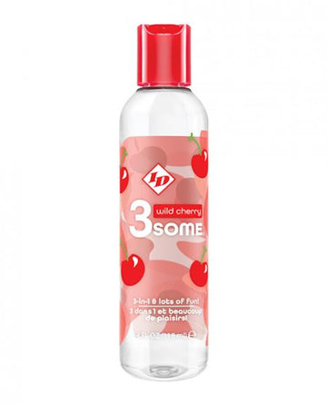 Id 3some 3 In 1 Lubricant - 4 Oz Wild Cherry