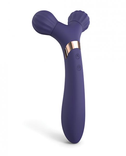 Love To Love Fireball Forked Vibrator - Midnight Indigo
