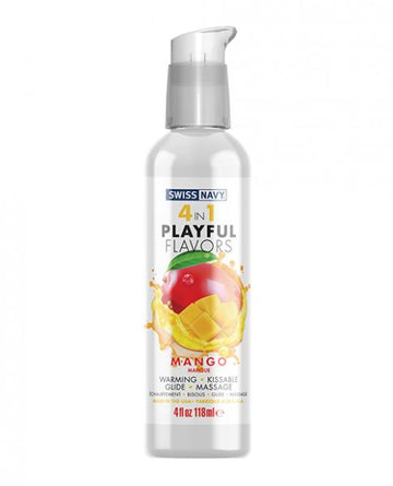 Swiss Navy 4 In 1 Playful Flavors Mango  - 4 Oz