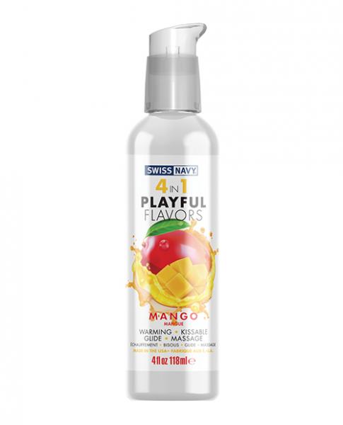 Swiss Navy 4 In 1 Playful Flavors Mango  - 4 Oz