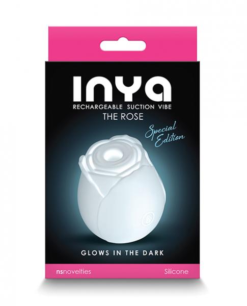 Inya The Rose Rechargeable Suction Vibe - Glow In The Dark
