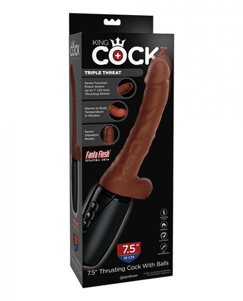 King Cock Plus Thrusting, Warming & Vibrating  7.5
