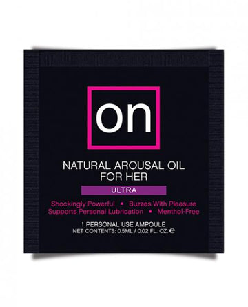 On For Her Arousal Oil Ultra - Single Use Ampoule
