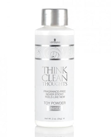 Sensuva Think Clean Thoughts Toy Powder - 2 Oz Bottle