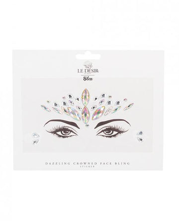 Shots Bliss Dazzling Crowned Face Bling Sticker O/s