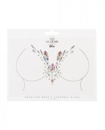 Shots Bliss Dazzling V Cleavage Bling Sticker O/s