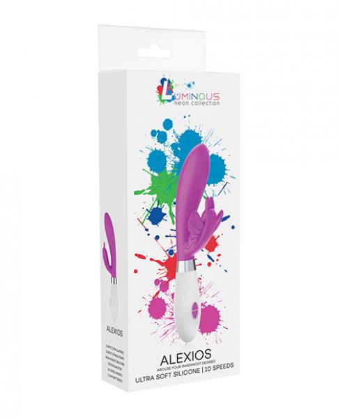 Shots Luminous Alexios Silicone 10 Speed Butterfly Vibrator  - Fuchsia