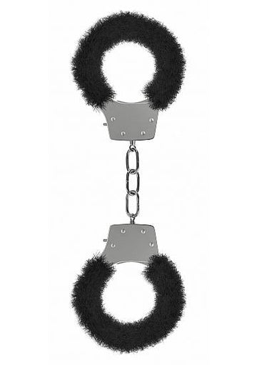 Ouch Pleasure Handcuffs Furry Black