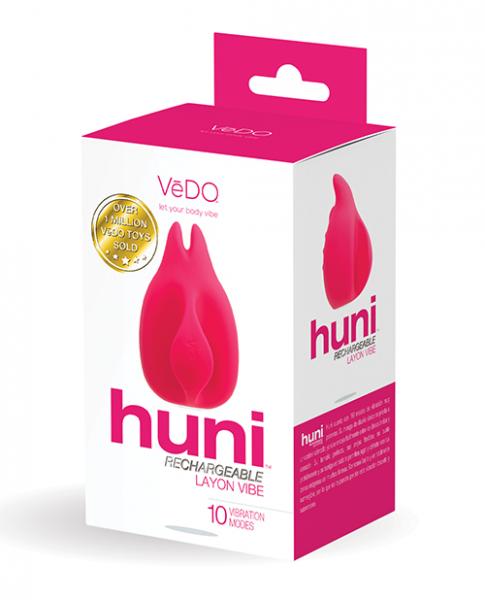 Vedo Huni Rechargeable Finger Vibe - Foxy Pink