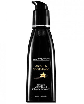 Wicked Aqua Waterbased Lubricant Vanilla Bean 2oz