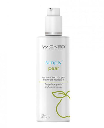Wicked Sensual Care Simply Water Based Lubricant - 4 Oz Pear