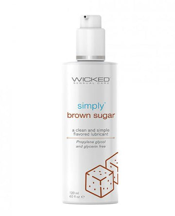 Wicked Sensual Care Simply Water Based Lubricant - 4 Oz Brown Sugar