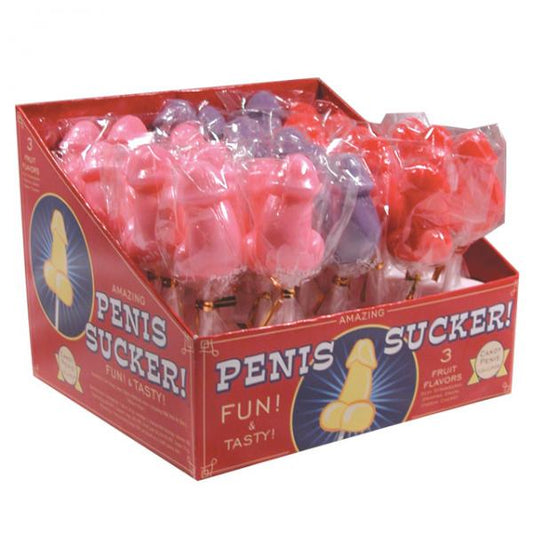 Candy Penis Suckers Display 30 Count