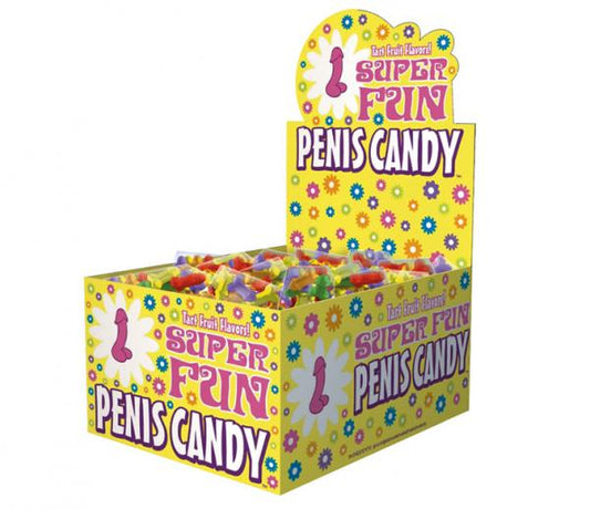 Super Fun Penis Candy 5 Pieces Per Bag Display Of 100