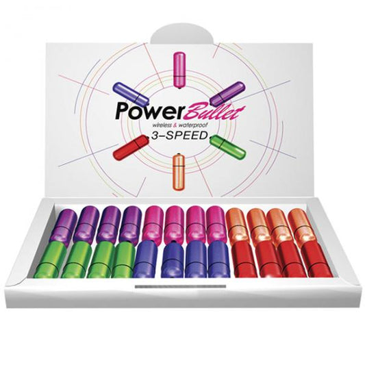 Power Bullet 3 Speed (counter Display Of 24 Assorted Colors)