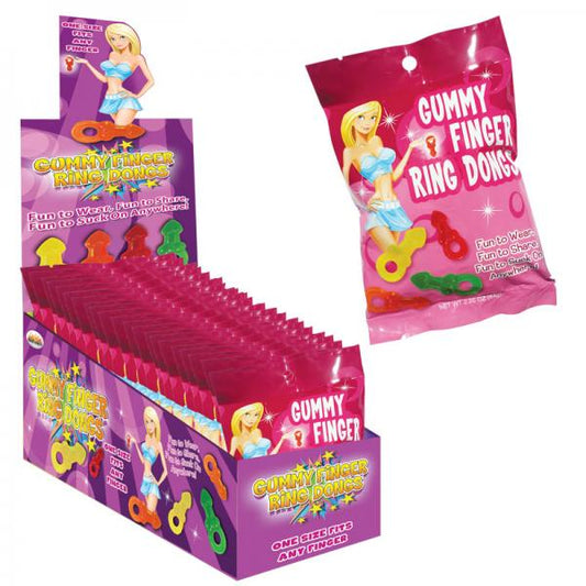 Gummy Finger Ring Dongs 8/bag(12/dp)