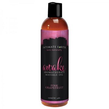 Intimate Earth Awake Massage Oil 4oz