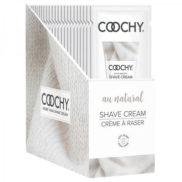 Coochy Shave Cream Au Natural 15ml 24pc Display