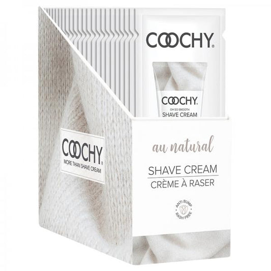 Coochy Shave Cream Au Natural 15ml 24pc Display