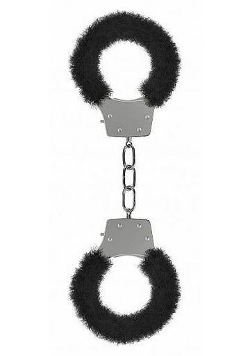 Ouch Pleasure Handcuffs Furry Black