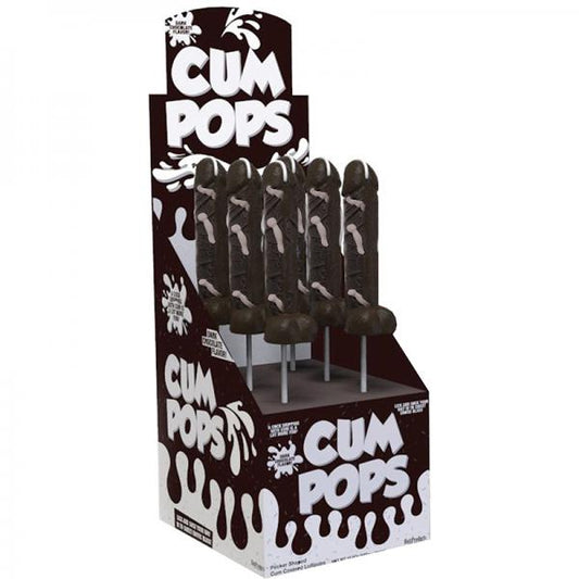 Cum Cock Pops Dark Chocolate Flavored Display 6 Pieces