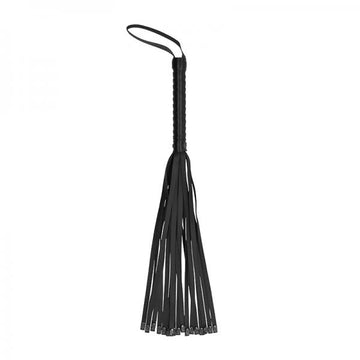Ouch! Skulls & Bones Whip With Skulls - Black
