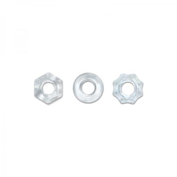 Renegade Chubbies 3 Pack Cock Rings Clear
