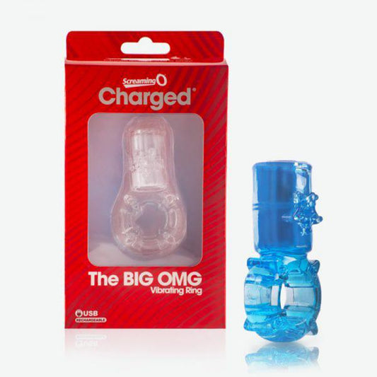 Big Omg Vibrating Ring Blue