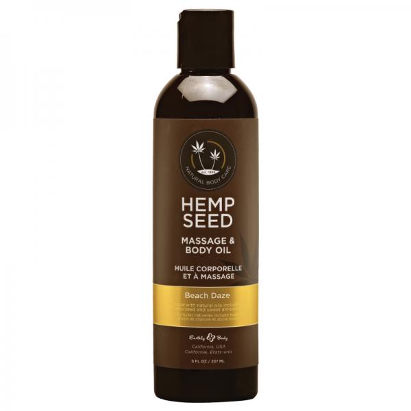 Eb Hemp Massage Oil Beach Daze 8 Oz.