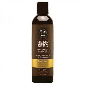 Eb Hemp Massage Oil Beach Daze 8 Oz.