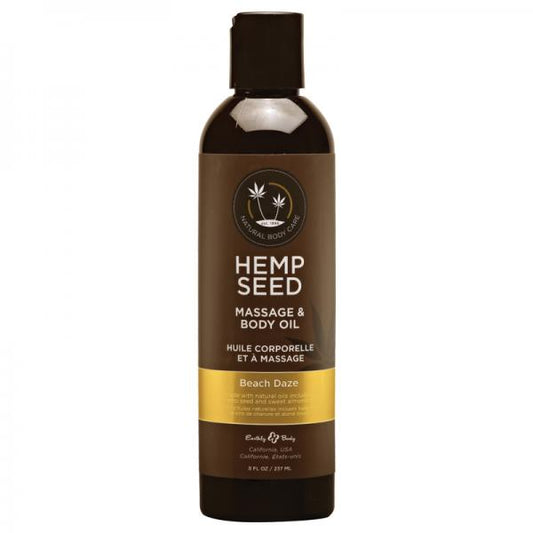 Eb Hemp Massage Oil Beach Daze 8 Oz.