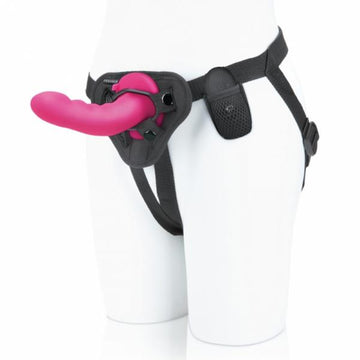 Pegasus 6" Wireless Remote Control Curved Ripple Peg With Harness Pink