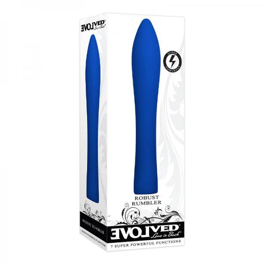 Evolved Robust Rumbler Rechargeable Silicone Blue