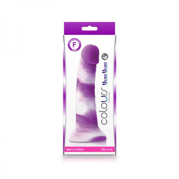 Colours Pleasures Yum Yum 6" Dildo - Purple