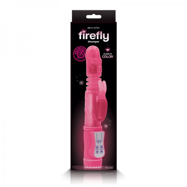 Firefly Thumper Thrusting Rabbit Vibrator - Pink