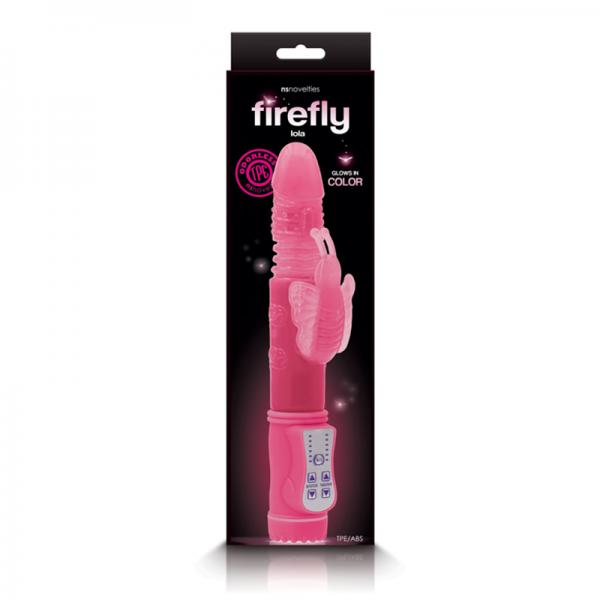 Firefly Lola Thrusting Rabbit Vibrator - Pink