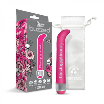 Prints Charming Buzzed 7" G-spot Vibe - Blazing Beauty - Pink