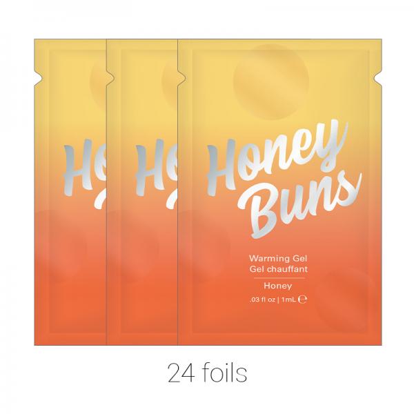 Honey Buns Warming Arousal Gel (bulk Pack/24 Pcs) .03 Oz Foils