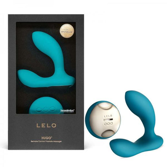 Lelo Hugo Prostate Massager Rechargeable - Ocean Blue