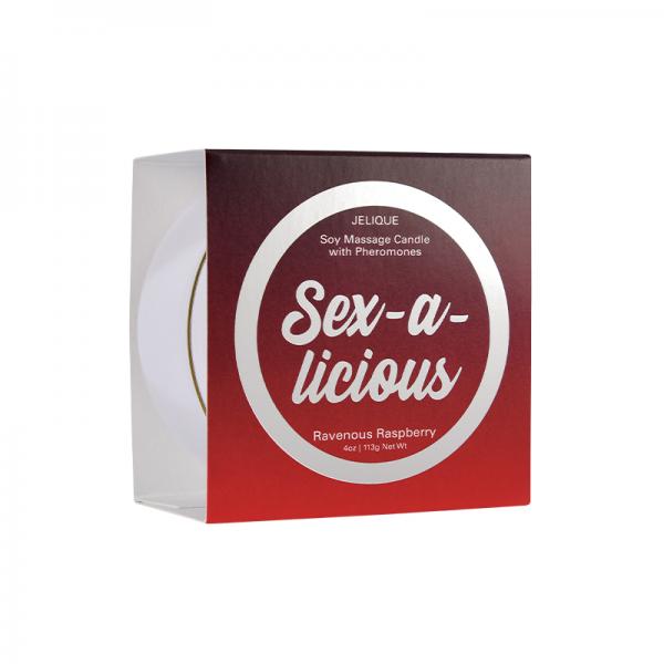 Sex-a-licious Pheromone Massage Candle Ravenous Raspberry 4 Oz/113 G