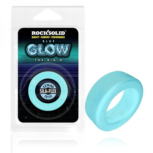 Rock Solid Sila-flex Glow-in-the-dark Big O C-ring Blue