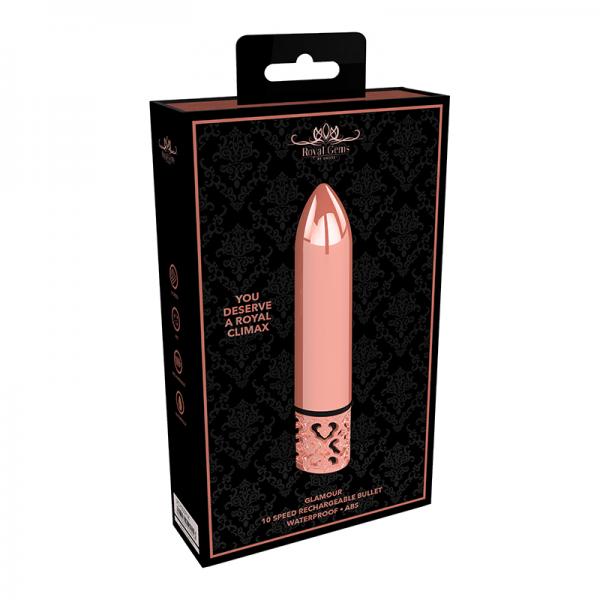 Royal Gems - Glamour - Abs Rechargeable Bullet - Rose Gold